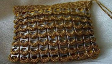 Açma halkaları ile örgü çanta yapımı