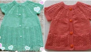 Ajurlu örgü bebek yelek