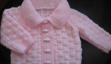 Hasır örgülü bebek hırka