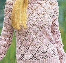 Pembe örgü bayan kazakları