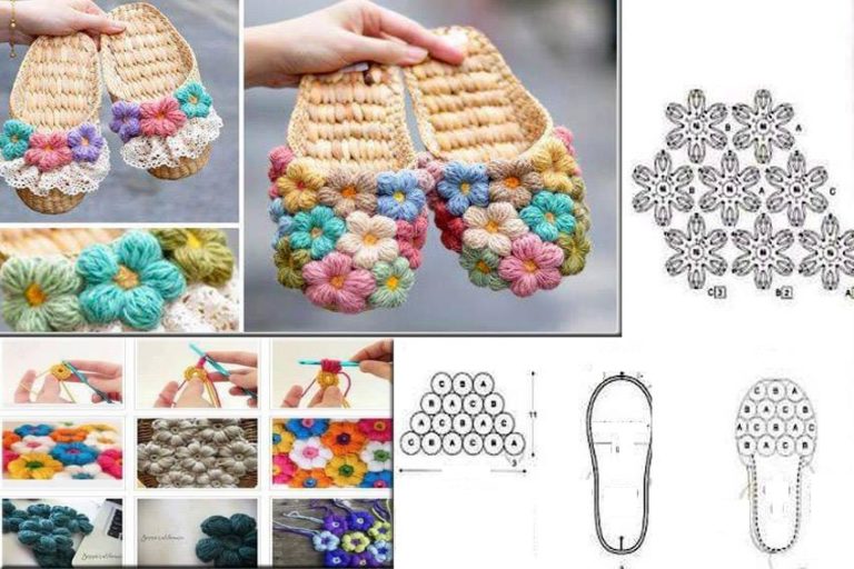 Örgü ile şık terlik yapma