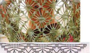 Üçgen örgü bayan şal modeli