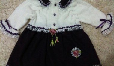 Kız çocukları için örgü elbise