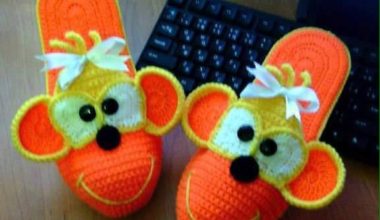 Çocuklarınız için örgü terlik