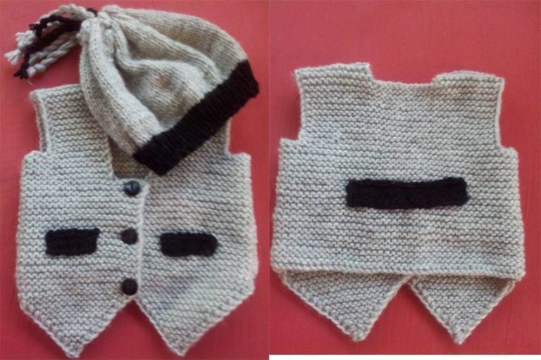 Erkek çocuklar için örgü yelek