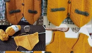 Erkek çocukları için örgü yelek