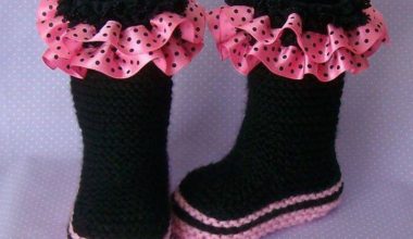 Örgü çocuk bot patik