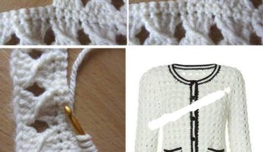 Beyaz örgü bayan hırka