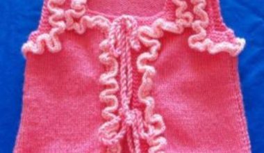 Pembe örgü yelek modeli Pembe örgü yelek modeli