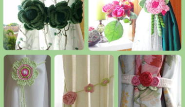 Perdelerinize örgü bağ