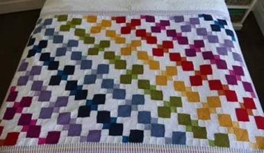 Renkli örgü battaniye