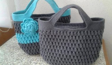 Bayanlar için örgü çanta modeli