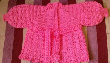 Pembe kız çocuk hırka modeli