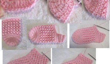 Pembe örgü çorap yapma anlatımlı Pembe örgü çorap yapma anlatımlı