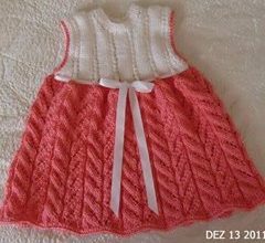 Kız çocuklarına örgü elbise