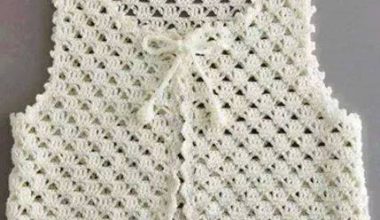 Tığ işi örgü yelek