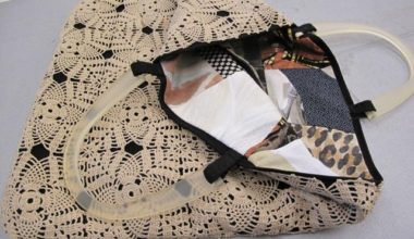 Dantel örgü çanta