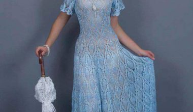 Yazlık örgü bayan elbise