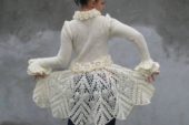 Beyaz örgü tunik modeli