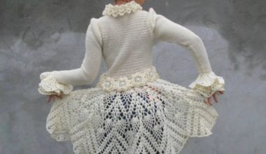 Beyaz örgü tunik modeli