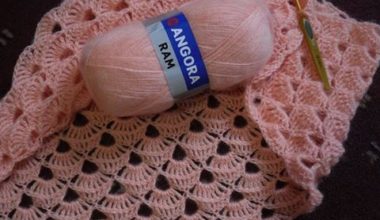 Şık tığ işi örgü bayan şal modeli