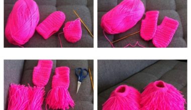 Çocuklarınız için püsküllü örgü patik