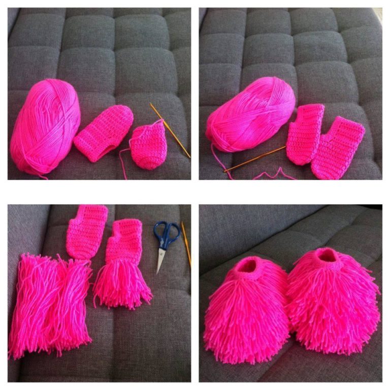 Çocuklarınız için püsküllü örgü patik