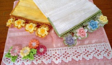 Havlu kenarlarınız için şık örgü modelleri