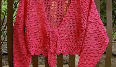 Pembe tığ işi hırka