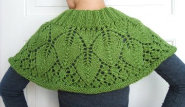 Yeşil bayan omuz şalı