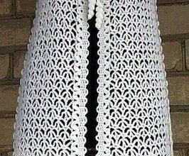 Beyaz örgü bayan yazlık tunik