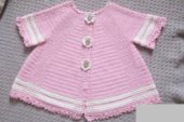 Pembe bebek örgü hırka