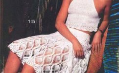 Yazlık örgü etek ve bluz