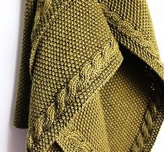 Pirinç ve baston işi örgü battaniye