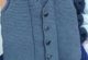 Haroşa mavi örgü çocuk yelek