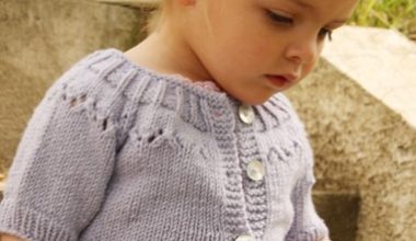 Mini kol örgü bebek ceket Mini kol örgü bebek ceket