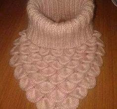 Kışlık örgü bayan boyunluk