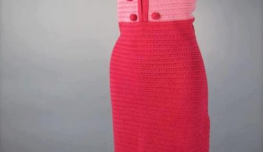 Pembe Uzun Örgü Elbise Modeli