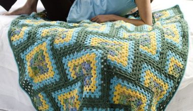 Evleriniz için örgü battaniye modeli