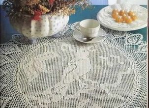 yatak odasi dantel kuslu örgü modeli anlatimiyla desenli orulmus yuvarlak motifler