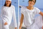 mevsimlik bayan giysileri elbiseleri kiyafetleri beyaz örgü dantel motifleri ornekleri
