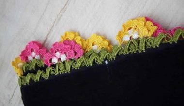 Çiçekli oya modelleri