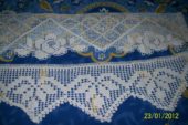 Beyaz kenar danteli