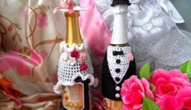 Şişelerinize dekoratif örgü