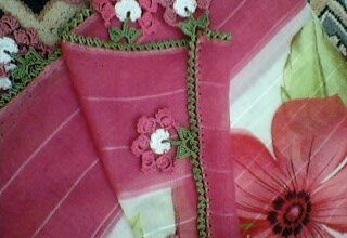 Çiçekli oya modelleri