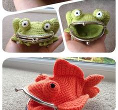 Bozuk para örgü cüzdan