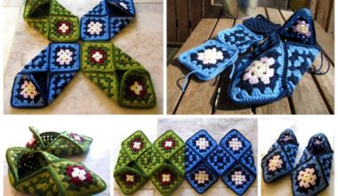 Motifli örgü bayan patik