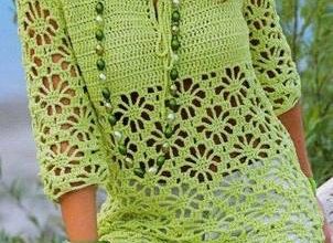 Yeşil ajurlu uzun kol bayan bluzlar