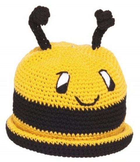 Sarı arı desenli bere