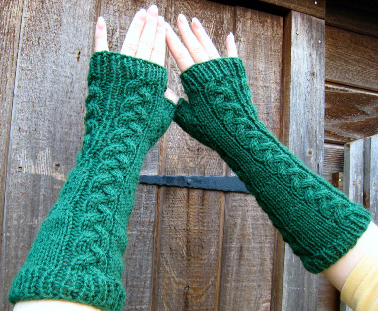 Bayan örgü eldiven modelleri